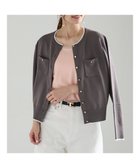 【テチチ/Te chichi】の金釦ポケット付きクルーカーディガン 人気、トレンドファッション・服の通販 founy(ファニー) ファッション Fashion レディースファッション Fashion for Women トップス・カットソー Cut & Sew Tops ニット Knit Tops & Sweaters カーディガン・羽織り Layered Style Cardigans カーディガン Cardigan, Knitwear セーター Sweater, Knitwear バランス Balance, Style Balance ポケット Pocket, Pocket Detail エレガント 上品 Elegant 夏 Summer S/S・春夏 SS, Spring/Summer, Warm Season 無地 Plain, Solid Color A/W・秋冬 Autumn/Winter thumbnail チャコールグレー|ID: prp329100004708344 ipo3291000000034006712