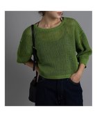 【テチチ/Te chichi】のスパンコールメッシュハーフスリーブニット《2025Autumn catalog item》 人気、トレンドファッション・服の通販 founy(ファニー) ファッション Fashion レディースファッション Fashion for Women トップス・カットソー Cut & Sew Tops ニット Knit Tops & Sweaters 2025年 2025 2025-2026秋冬・A/W Autumn/Winter 2025–26 AW25–26 スクエア Square, Square Shape スパンコール Sequins, Sequin Embellishment スリーブ Sleeve, Long Sleeve / Short Sleeve セーター Sweater, Knitwear ハーフ Half, Half-Length メッシュ Mesh, Net Fabric エレガント 上品 Elegant 夏 Summer S/S・春夏 SS, Spring/Summer, Warm Season A/W・秋冬 Autumn/Winter 雑誌 Magazine, Fashion Magazine thumbnail グリーン|ID: prp329100004708351 ipo3291000000036223155