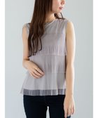 【テチチ/Te chichi】のティアードチュールプリーツブラウス 人気、トレンドファッション・服の通販 founy(ファニー) ファッション Fashion レディースファッション Fashion for Women トップス・カットソー Cut & Sew Tops シャツ・ブラウス・オフィスカジュアル Elegant Blouses & Button-Ups デニム Denim, Jeans Material プリーツ Pleats, Pleated エレガント 上品 Elegant 夏 Summer S/S・春夏 SS, Spring/Summer, Warm Season A/W・秋冬 Autumn/Winter thumbnail Sグレー|ID: prp329100004708367 ipo3291000000034006795