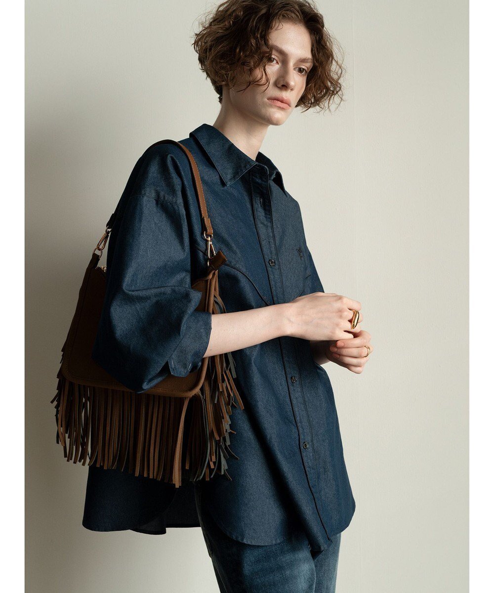 【テチチ/Te chichi】のウエスタンディティールシャツ《2025Autumn catalog item》 インテリア・キッズ・メンズ・レディースファッション・服の通販 founy(ファニー) ファッション Fashion レディースファッション Fashion for Women トップス・カットソー Cut & Sew Tops シャツ・ブラウス・オフィスカジュアル Elegant Blouses & Button-Ups 2025年 2025 2025-2026秋冬・A/W Autumn/Winter 2025–26 AW25–26 ウエスタン Western Style パイピング Piping, Trim Design メタル Metal, Metal Parts 夏 Summer S/S・春夏 SS, Spring/Summer, Warm Season A/W・秋冬 Autumn/Winter 雑誌 Magazine, Fashion Magazine ブルー|ID: prp329100004708375 ipo3291000000034006826