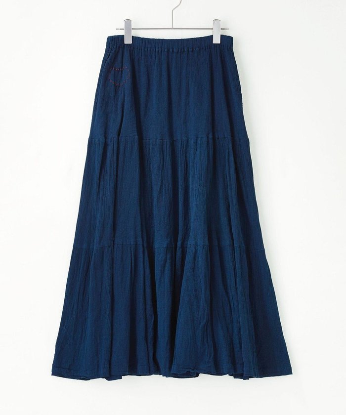 【クレプリツモリチサト/creperie tsumori chisato】のcreperie TIERED SKIRT-AIZOME インテリア・キッズ・メンズ・レディースファッション・服の通販 founy(ファニー) https://founy.com/ ファッション Fashion レディースファッション Fashion for Women スカート Skirts ティアードスカート Tiered Skirts ギャザー Gathered, Ruffled コレクション Collection, Seasonal Line ティアード Tiered, Tiered Style フォルム Silhouette, Form ロング Long, Long-Length A/W・秋冬 Autumn/Winter S/S・春夏 SS, Spring/Summer, Warm Season 新作・新入荷 New Arrivals / New In 日本製 Made In Japan 夏 Summer |ID: prp329100004708379 ipo3291000000034006840