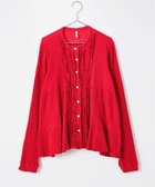 【クレプリツモリチサト/creperie tsumori chisato】のcreperie FRILL TOPS 人気、トレンドファッション・服の通販 founy(ファニー) ファッション Fashion レディースファッション Fashion for Women トップス・カットソー Cut & Sew Tops シャツ・ブラウス・オフィスカジュアル Elegant Blouses & Button-Ups インナー Innerwear カーディガン Cardigan, Knitwear コレクション Collection, Seasonal Line コンパクト Compact, Small Size フォルム Silhouette, Form フリル Frill, Ruffle フロント Front, Front Design A/W・秋冬 Autumn/Winter S/S・春夏 SS, Spring/Summer, Warm Season 新作・新入荷 New Arrivals / New In 日本製 Made In Japan 夏 Summer thumbnail RED|ID: prp329100004708380 ipo3291000000034006843