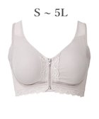 【ブラデリス ニューヨーク/BRADELIS New York】の【BRADELIS NewYork peace】細みえフロントファスナー綿混ブラ25 ノンワイヤー 補正 ブラジャー 脇高でコンパクト 小さく見せる グレージュ|ID: prp329100004708388 ipo3291000000036867180