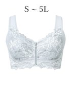 【ブラデリス ニューヨーク/BRADELIS New York】の【BRADELIS NewYork peace】細みえフロントファスナー綿混ブラ25 ノンワイヤー 補正 ブラジャー 脇高でコンパクト 小さく見せる アッシュブルー|ID: prp329100004708388 ipo3291000000036867185