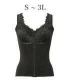 【ブラデリス ニューヨーク/BRADELIS New York】の【BRADELIS NewYork peace】細みえフロントファスナー綿混ブラキャミ25 補正下着 カップ付き キャミソール ブラトップ シェイパー 人気、トレンドファッション・服の通販 founy(ファニー) ファッション Fashion レディースファッション Fashion for Women トップス・カットソー Cut & Sew Tops キャミソール&ノースリーブ Camisoles & Sleeveless Tops 下着・ランジェリー Lingerie & Intimates アンダーウェア・ベースインナー・肌着 Underwear / Base Layer / Undergarments アンダー Underwear Essentials インナー Innerwear キャミソール Camisole, Spaghetti Strap Top コンパクト Compact, Small Size ショルダー Shoulder, Shoulder Strap ショーツ Shorts, Short Pants タオル Towel, Bath Towel フロント Front, Front Design ポケット Pocket, Pocket Detail メッシュ Mesh, Net Fabric ランジェリー Lingerie, Intimate Wear ループ Loop, Loop Knit レース Lace, Lace Fabric ワイヤー Wire, Wired Bra おすすめ Recommended / Our Picks 筋トレ・ボディメイク Workout / Body Make / Fitness 夏 Summer thumbnail ブラック|ID: prp329100004708390 ipo3291000000035005943