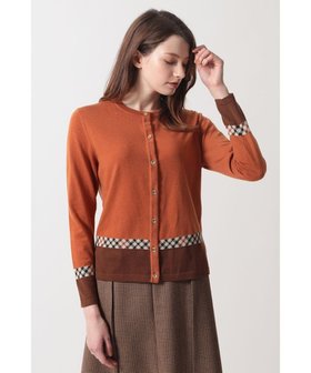 【ダックス/DAKS】のジャカードクルーネックカーディガン 人気、トレンドファッション・服の通販 founy(ファニー) ファッション Fashion レディースファッション Fashion for Women トップス・カットソー Cut & Sew Tops カーディガン・羽織り Layered Style Cardigans カーディガン Cardigan, Knitwear チェック Check, Plaid, Tartan A/W・秋冬 Autumn/Winter |ID:prp329100004708406