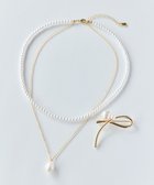 【フィービィー/phoebe】のオンワード限定セット クラシカルパール2連ネックレス×クロスメタルパールブローチ ゴールド|ID: prp329100004708415 ipo3291000000034006952