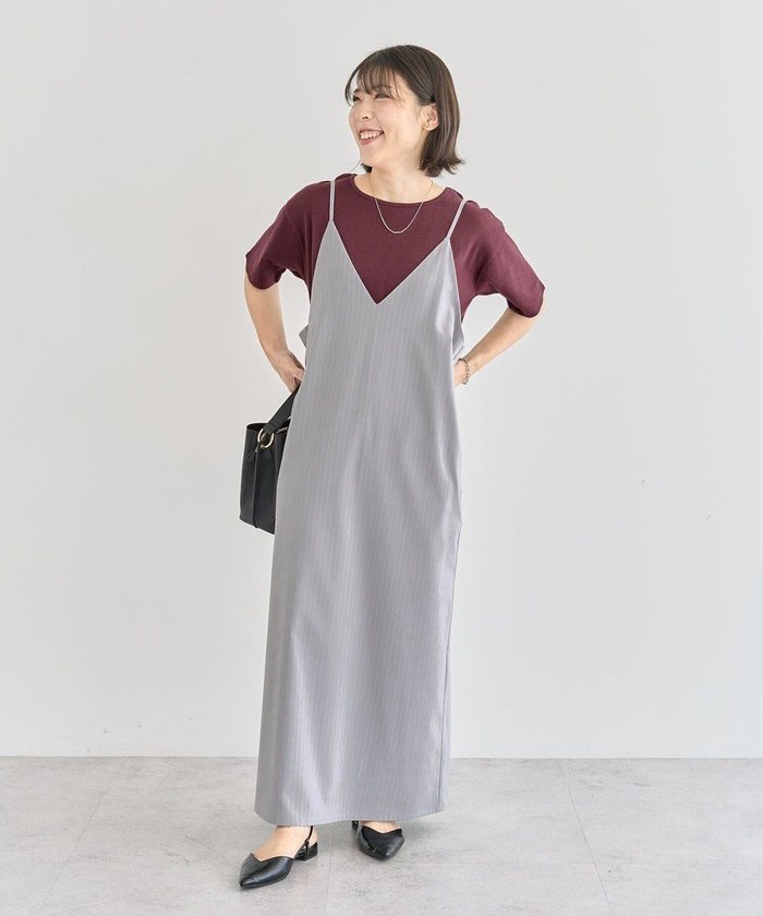 【グリーンパークス/Green Parks】のVネックキャミワンピース インテリア・キッズ・メンズ・レディースファッション・服の通販 founy(ファニー) https://founy.com/ ファッション Fashion レディースファッション Fashion for Women ワンピース Dresses キャミソールワンピース Camisole Dresses 新作・新入荷 New Arrivals / New In おすすめ Recommended / Our Picks インナー Innerwear キャミワンピース Cami Dress, Slip Dress スマート Smart, Elegant ポケット Pocket, Pocket Detail ロング Long, Long-Length A/W・秋冬 Autumn/Winter |ID: prp329100004708429 ipo3291000000034007001