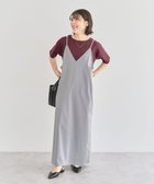 【グリーンパークス/Green Parks】のVネックキャミワンピース Gray|ID: prp329100004708429 ipo3291000000034007002