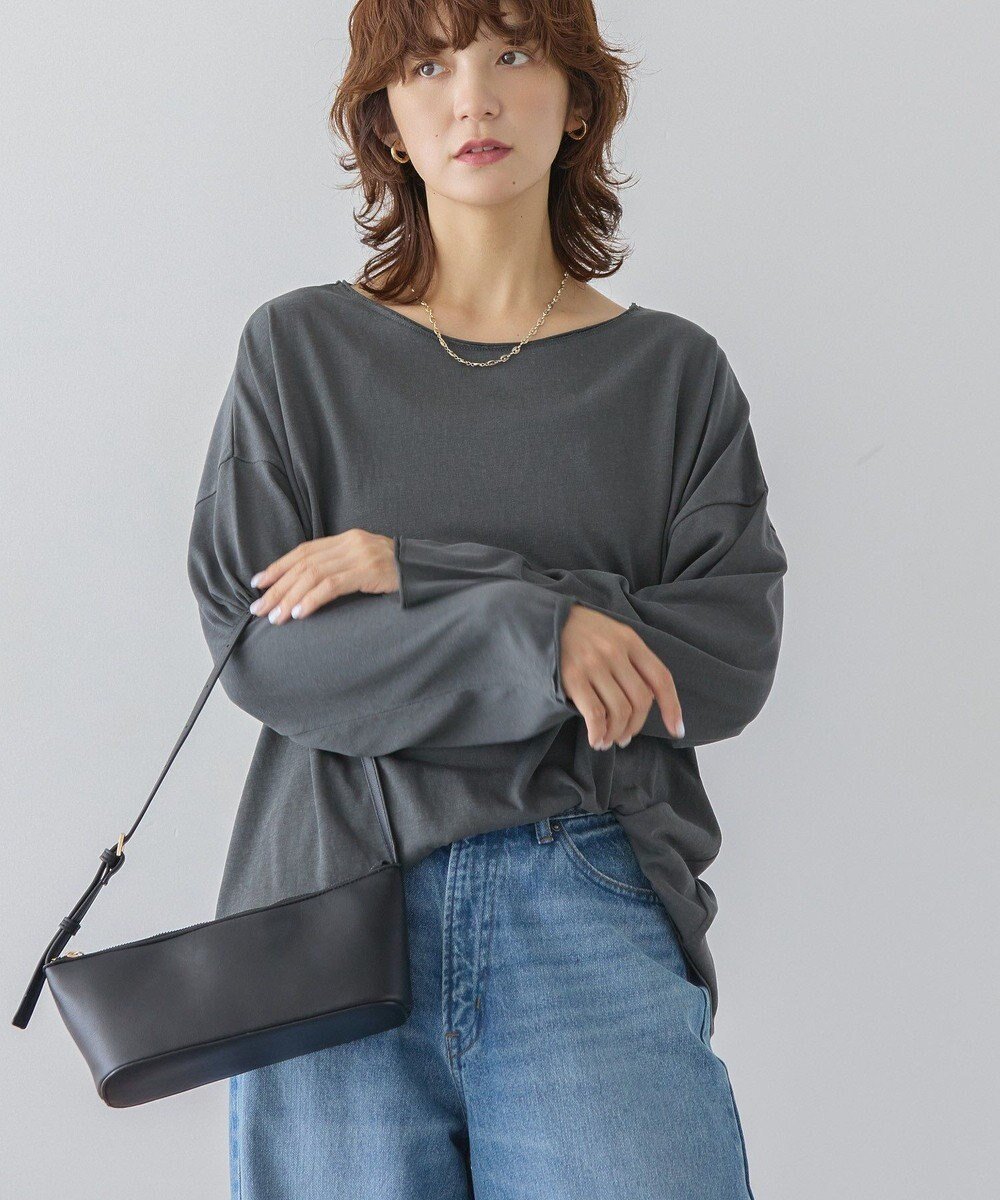 【アメリカンホリック/AMERICAN HOLIC】のスラブ天竺シアープルオーバー インテリア・キッズ・メンズ・レディースファッション・服の通販 founy(ファニー) ファッション Fashion レディースファッション Fashion for Women トップス・カットソー Cut & Sew Tops シャツ・ブラウス・オフィスカジュアル Elegant Blouses & Button-Ups ロングTシャツ・Tシャツ Longline T-Shirts & Tees カジュアルプルオーバー・ニットトップス Pullovers & Knit Tops / Casual Pullovers カットソー・ベーシックTシャツ Cut-and-Sewn Tops / Stretch Tees & Basics アメリカン American Style インナー Innerwear カットオフ Cut-Off Design カットソー Cut and Sewn Top サロペット Overalls, Salopette シアー Sheer, See-Through シンプル Simple, Minimal スタイリッシュ Stylish, Fashionable ポケット Pocket, Pocket Detail A/W・秋冬 Autumn/Winter おすすめ Recommended / Our Picks Charcoal Gray|ID: prp329100004708434 ipo3291000000034007023