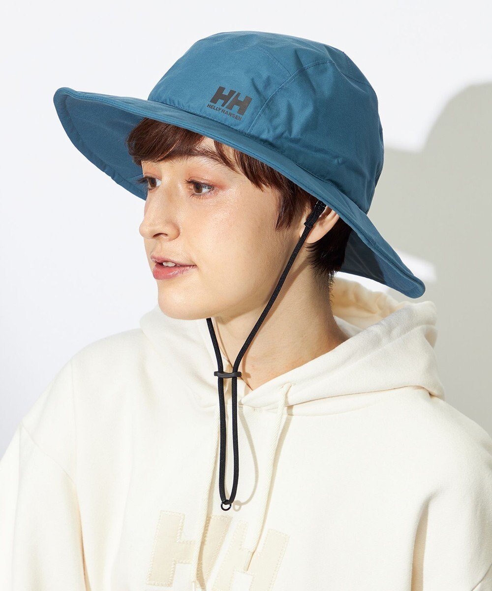 【ヘリーハンセン/HELLY HANSEN】の【防水透湿・はっ水】HHレインハット インテリア・キッズ・メンズ・レディースファッション・服の通販 founy(ファニー) 　ファッション　Fashion　レディースファッション　Fashion for Women　キャップ&ハット　Hats & Caps　新作・新入荷　New Arrivals / New In　パターン　Pattern, Design Print　フィット　Fit, Slim Fit　帽子　Hat, Headwear　クラウディブルー|ID: prp329100004708444 ipo3291000000034007079