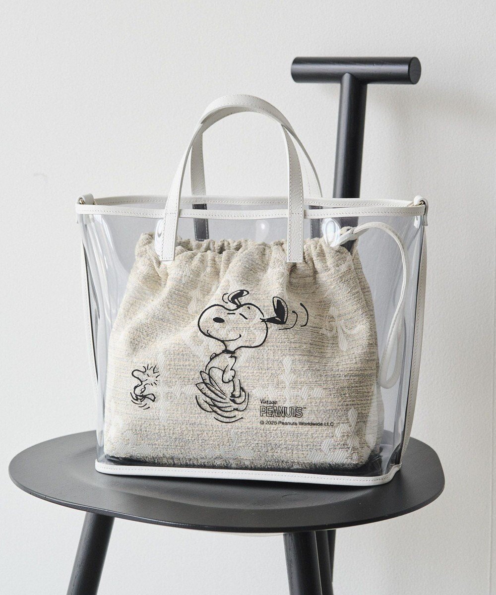 【ラシット/russet】の【PEANUTS×russetコラボ第三弾】クリアトート×巾着セットバッグ(CE-1592) インテリア・キッズ・メンズ・レディースファッション・服の通販 founy(ファニー)  ファッション Fashion レディースファッション Fashion for Women バッグ Bags イラスト Illustration 秋 Autumn クラシカル Classical, Vintage-Inspired コラボ Collaboration, Collab 巾着 Drawstring Bag, Kinchaku シンプル Simple, Minimal ツイード Twill, Twill Weave 人気 Popular, Best Seller パイピング Piping, Trim Design プリント Print, Printed Pattern ポケット Pocket, Pocket Detail ポーチ Pouch, Small Case 再入荷 Restock / Back in Stock おすすめ Recommended / Our Picks 夏 Summer エレガント 上品 Elegant Tweed|ID: prp329100004708450 ipo3291000000034007095