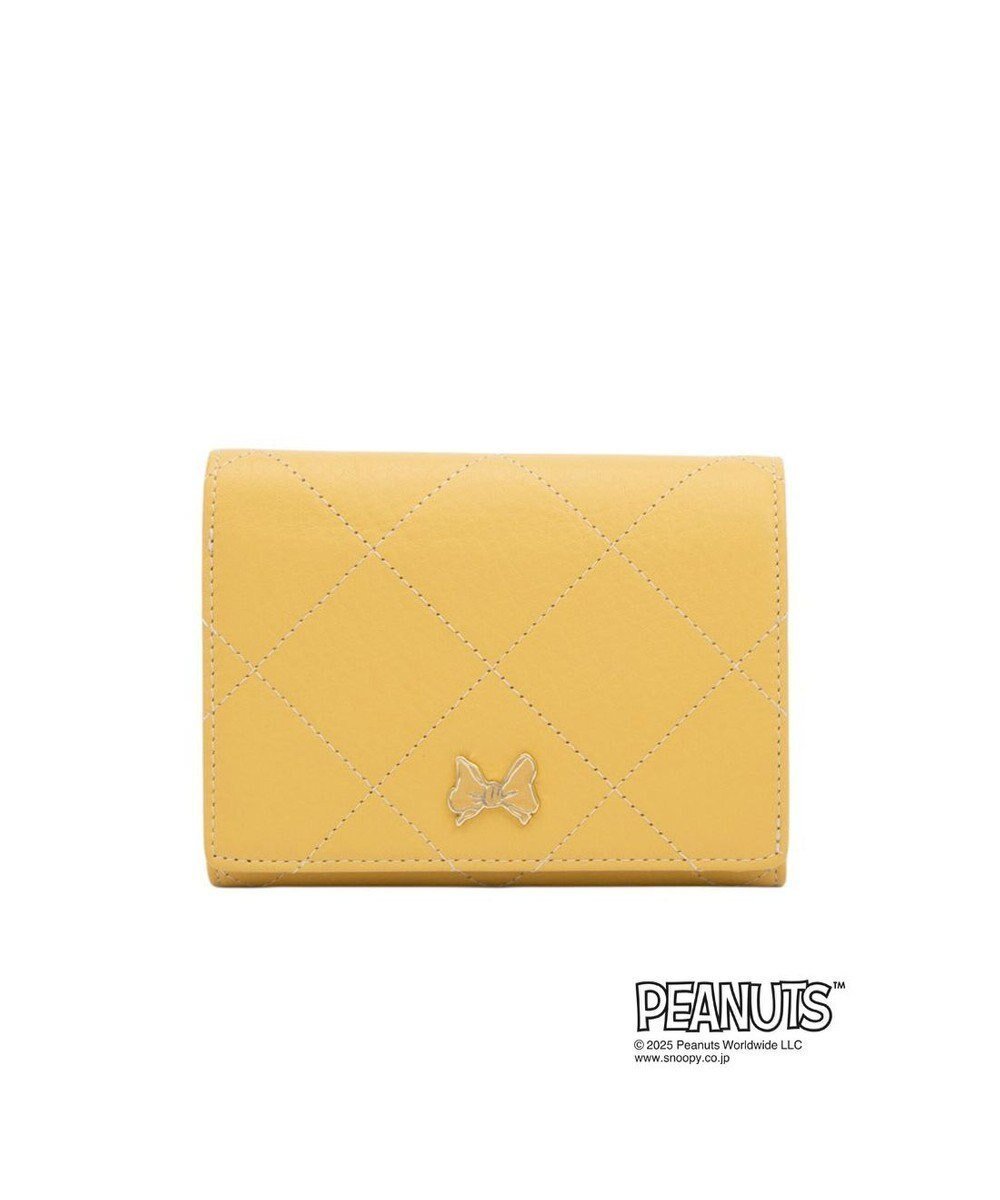 【クレイサス/CLATHAS】のCLATHAS×PEANUTS 二つ折り財布 インテリア・キッズ・メンズ・レディースファッション・服の通販 founy(ファニー) 　ファッション　Fashion　レディースファッション　Fashion for Women　ミニ財布・二つ折り財布　Wallets & Card Cases　おすすめ　Recommended / Our Picks　エレガント 上品　Elegant　キャラクター　Character, Licensed Characters　キルティング　Quilted, Quilting　コレクション　Collection, Seasonal Line　フロント　Front, Front Design　モチーフ　Motif, Design Theme　リボン　Ribbon, Bow　財布　Wallet, Purse　イエロー|ID: prp329100004708452 ipo3291000000034007104