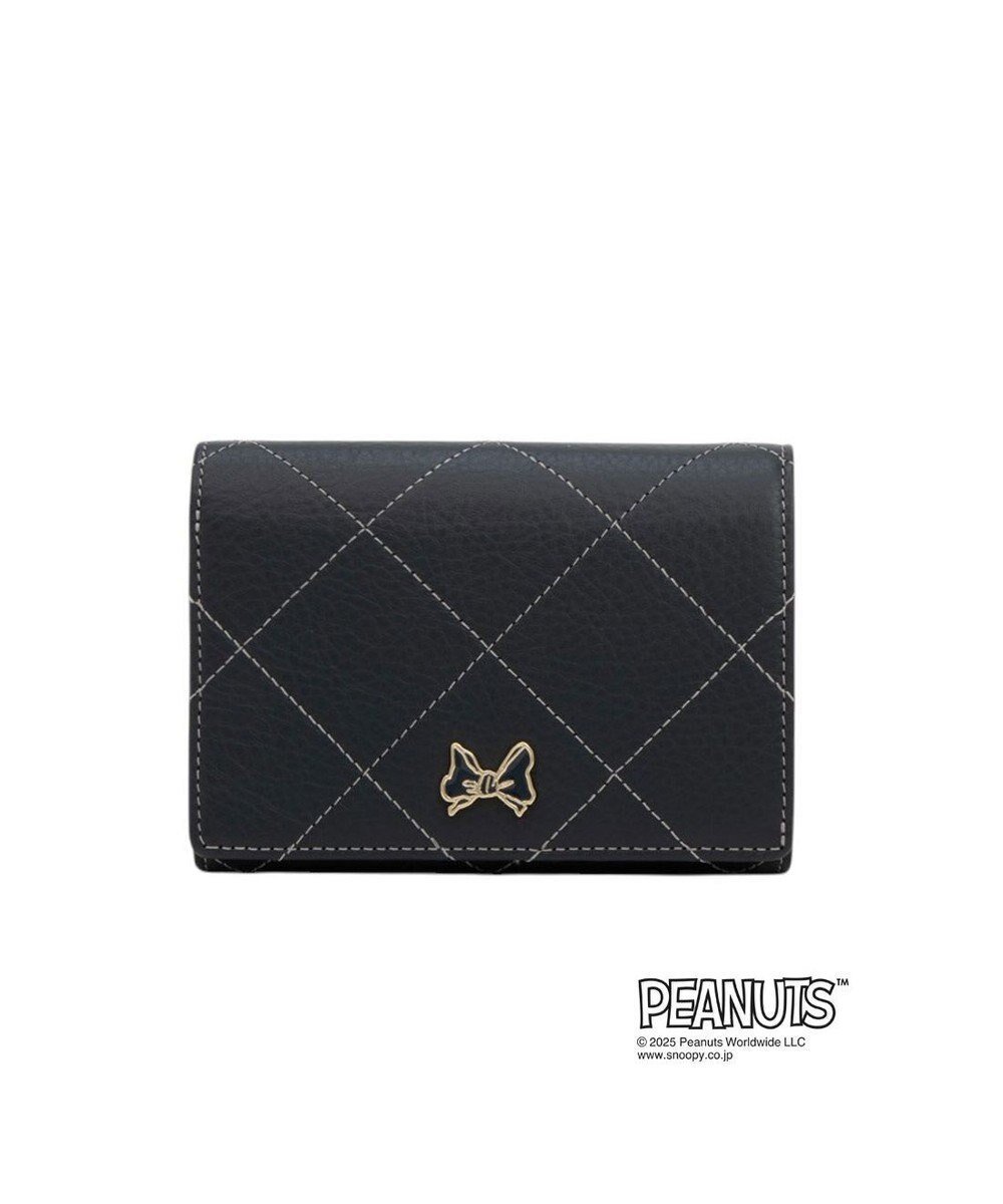 【クレイサス/CLATHAS】のCLATHAS×PEANUTS 二つ折り財布 インテリア・キッズ・メンズ・レディースファッション・服の通販 founy(ファニー) 　ファッション　Fashion　レディースファッション　Fashion for Women　ミニ財布・二つ折り財布　Wallets & Card Cases　おすすめ　Recommended / Our Picks　エレガント 上品　Elegant　キャラクター　Character, Licensed Characters　キルティング　Quilted, Quilting　コレクション　Collection, Seasonal Line　フロント　Front, Front Design　モチーフ　Motif, Design Theme　リボン　Ribbon, Bow　財布　Wallet, Purse　ネイビー|ID: prp329100004708452 ipo3291000000034007105