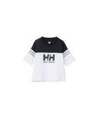 【ヘリーハンセン/HELLY HANSEN / KIDS】の【キッズ・UVカット・吸汗速乾・ECO素材・記名ラベル付】ハーフスリーブフットボールティー ブラック|ID: prp329100004709413 ipo3291000000034017355