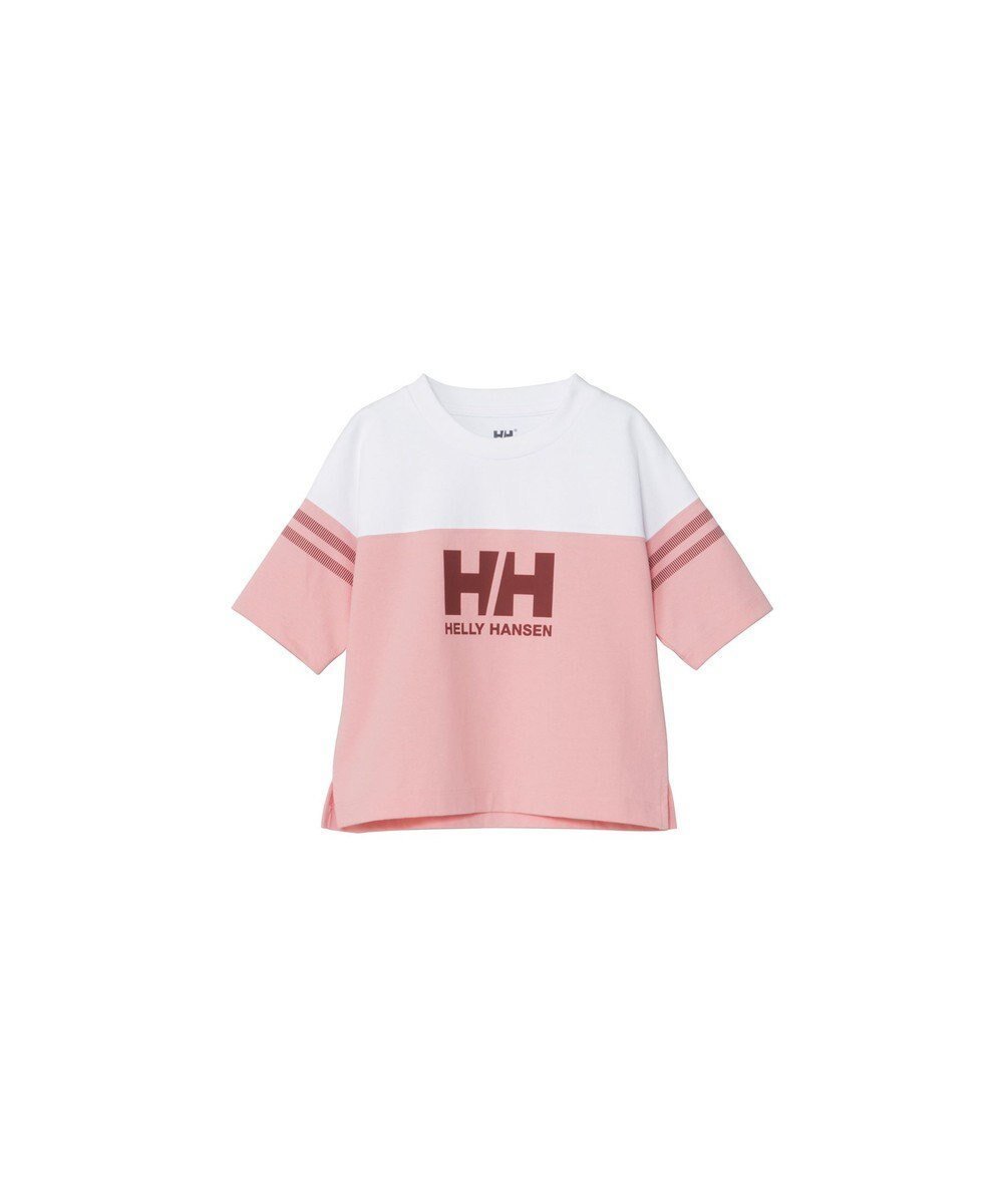 【ヘリーハンセン/HELLY HANSEN / KIDS】の【キッズ・UVカット・吸汗速乾・ECO素材・記名ラベル付】ハーフスリーブフットボールティー インテリア・キッズ・メンズ・レディースファッション・服の通販 founy(ファニー) 　ファッション　Fashion　キッズファッション　Fashion for Kids　トップス・カットソー　Cut & Sew Tops　カットソー　Cut and Sewn Top　スリーブ　Sleeve, Long Sleeve / Short Sleeve　ハーフ　Half, Half-Length　夏　Summer　S/S・春夏　SS, Spring/Summer, Warm Season　A/W・秋冬　Autumn/Winter　ラグーンピンク|ID: prp329100004709413 ipo3291000000034017357