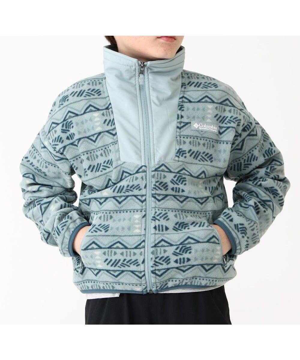 【コロンビア/Columbia / KIDS】のColumbia/ 【KIDS】セコイアグローブプリンテッドフルジップフリース /コロンビア インテリア・キッズ・メンズ・レディースファッション・服の通販 founy(ファニー) 　ファッション　Fashion　キッズファッション　Fashion for Kids　トップス・カットソー　Cut & Sew Tops　アウトドア　Outdoor Clothing　クラシカル　Classical, Vintage-Inspired　フィット　Fit, Slim Fit　プリント　Print, Printed Pattern　A/W・秋冬　Autumn/Winter　S/S・春夏　SS, Spring/Summer, Warm Season　おすすめ　Recommended / Our Picks　夏　Summer　Crushed Blue Horizons、 Crushed Blue|ID: prp329100004709415 ipo3291000000034017365