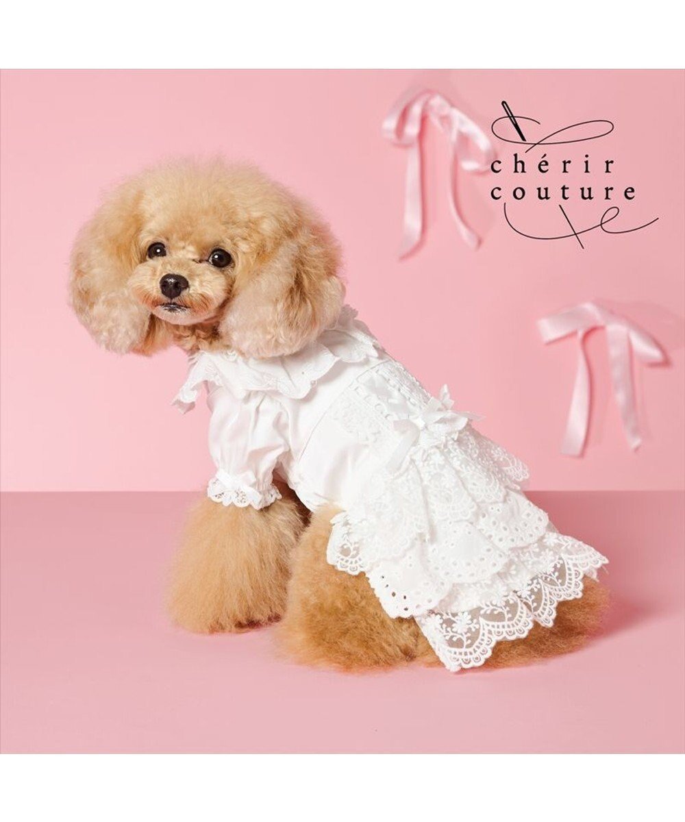 【ペットパラダイス/PET PARADISE / GOODS】のcherircouture レースフリル ワンピース 小型犬 人気、トレンドファッション・服の通販 founy(ファニー) 　おすすめ　Recommended / Our Picks　イレギュラー　Irregular Design　コルセット　Corset, Bustier　ドレス　Dress, One-Piece　フリル　Frill, Ruffle　リボン　Ribbon, Bow　レース　Lace, Lace Fabric　犬　Dog　A/W・秋冬　Autumn/Winter　ホーム・キャンプ・アウトドア・お取り寄せ　Home Living / Home & Lifestyle / Camping Gear / Outdoor Camping　ペットグッズ　Pet Supplies　 other-1|ID: prp329100004709421 ipo3291000000034505019