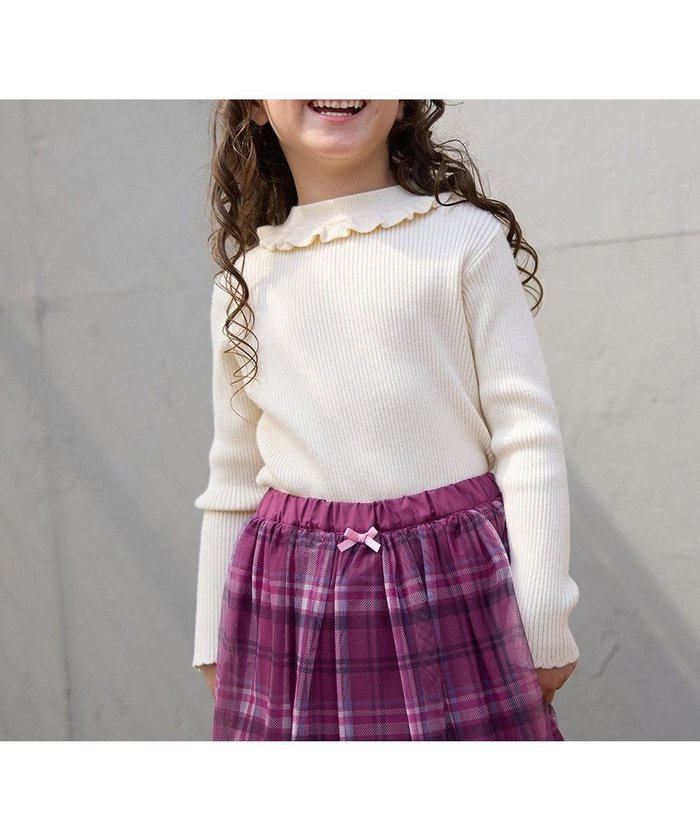 【エニィ/ANY / KIDS】のしあわせタッチニット インテリア・キッズ・メンズ・レディースファッション・服の通販 founy(ファニー) https://founy.com/ ファッション Fashion キッズファッション Fashion for Kids トップス・カットソー Cut & Sew Tops おすすめ Recommended / Our Picks インナー Innerwear シンプル Simple, Minimal セーター Sweater, Knitwear トレーナー Sweatshirt, Trainer フリル Frill, Ruffle ポケット Pocket, Pocket Detail リボン Ribbon, Bow 洗える Machine Washable A/W・秋冬 Autumn/Winter |ID: prp329100004709433 ipo3291000000034017411