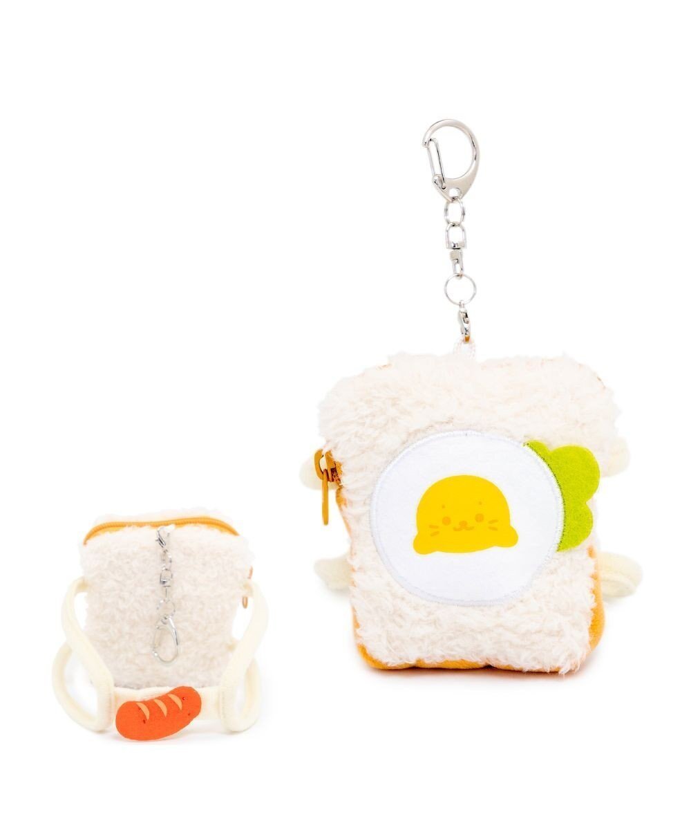 【マザーガーデン/Mother garden / GOODS】のしろたん ついてきちゃうしろたん マスコット専用リュック 《目玉焼きトースト》 単品 インテリア・キッズ・メンズ・レディースファッション・服の通販 founy(ファニー) 　ガーデン　Garden, Gardening　キャラクター　Character, Licensed Characters　キーホルダー　Keychain, Key Holder　チェーン　Chain, Chain Strap　リュック　Backpack, Rucksack　目玉焼きトースト|ID: prp329100004709450 ipo3291000000034017459