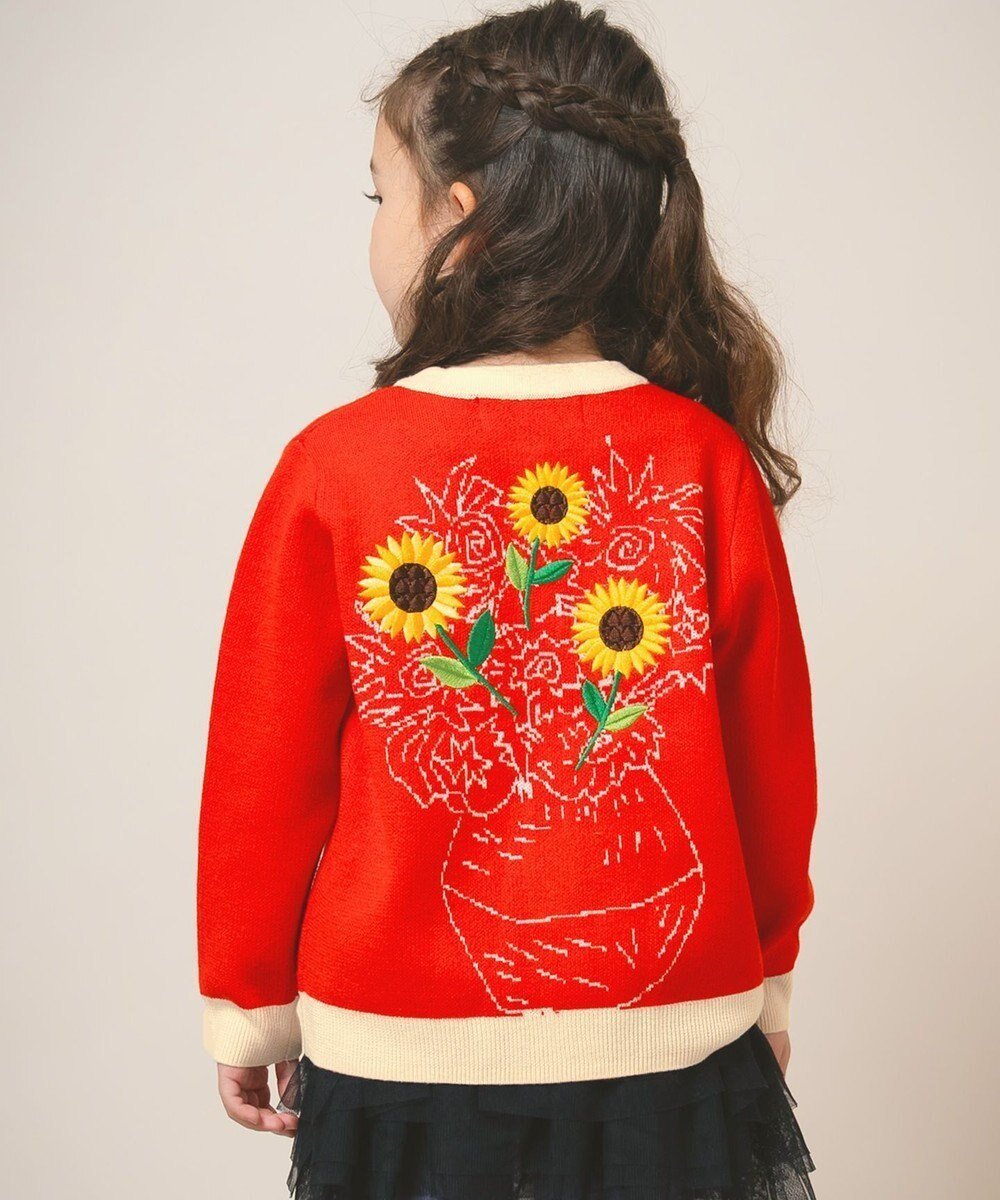 【アミアミ/AmiAmi / KIDS】の【洗濯機可】キャンバスブルームカーディガン85cm~130cm インテリア・キッズ・メンズ・レディースファッション・服の通販 founy(ファニー) ファッション Fashion キッズファッション Fashion for Kids トップス・カットソー Cut & Sew Tops カーディガン Cardigan, Knitwear A/W・秋冬 Autumn/Winter S/S・春夏 SS, Spring/Summer, Warm Season 夏 Summer レッド|ID: prp329100004709468 ipo3291000000034294853