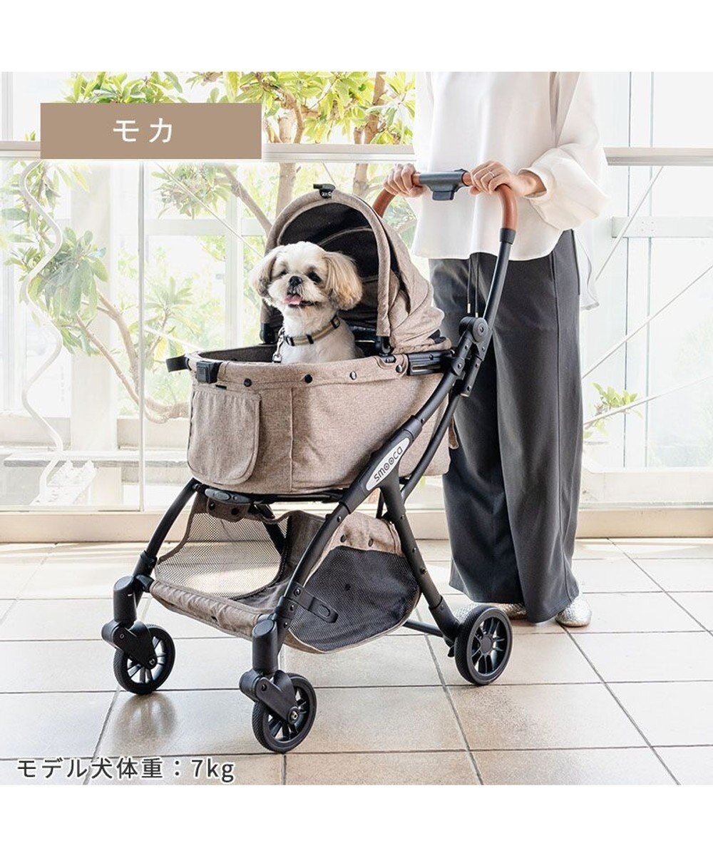 【ペットパラダイス/PET PARADISE / GOODS】のsmooca ネオ ワンロック ペットカート 《モカ》 インテリア・キッズ・メンズ・レディースファッション・服の通販 founy(ファニー) 　クール　Cool, Chic　コンパクト　Compact, Small Size　軽量　Lightweight, Ultra Light　ポケット　Pocket, Pocket Detail　メッシュ　Mesh, Net Fabric　ループ　Loop, Loop Knit　新作・新入荷　New Arrivals / New In　犬　Dog　ホーム・キャンプ・アウトドア・お取り寄せ　Home Living / Home & Lifestyle / Camping Gear / Outdoor Camping　ペットグッズ　Pet Supplies　モカ|ID: prp329100004709478 ipo3291000000034017527