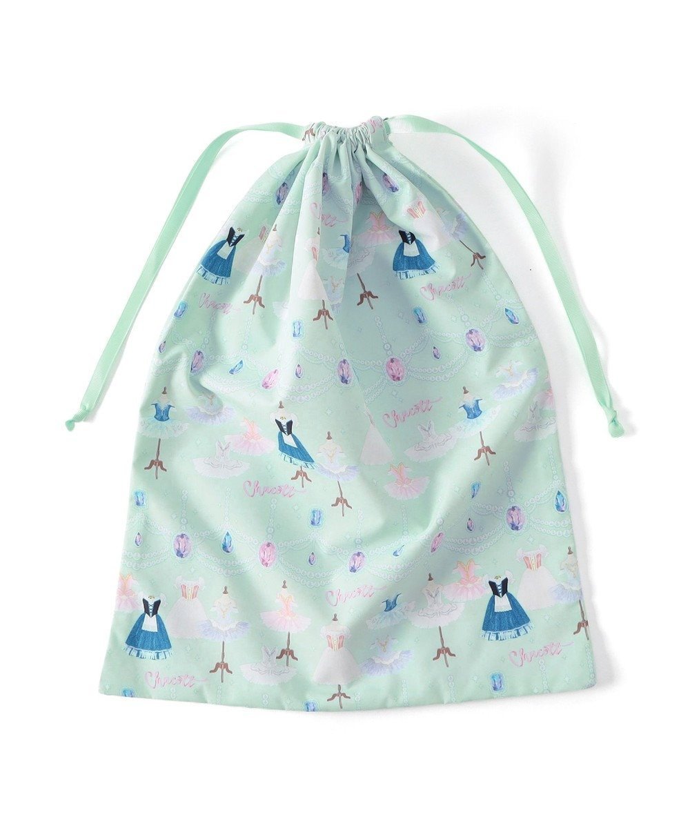 【チャコット/Chacott / KIDS】のジュエルチュチュ巾着L インテリア・キッズ・メンズ・レディースファッション・服の通販 founy(ファニー) 　ファッション　Fashion　キッズファッション　Fashion for Kids　おすすめ　Recommended / Our Picks　バレエ　Ballet, Ballet Style　パール　Pearl, Pearl Accent　メッシュ　Mesh, Net Fabric　巾着　Drawstring Bag, Kinchaku　旅行　Travel　アイスグリーン|ID: prp329100004709493 ipo3291000000034209961