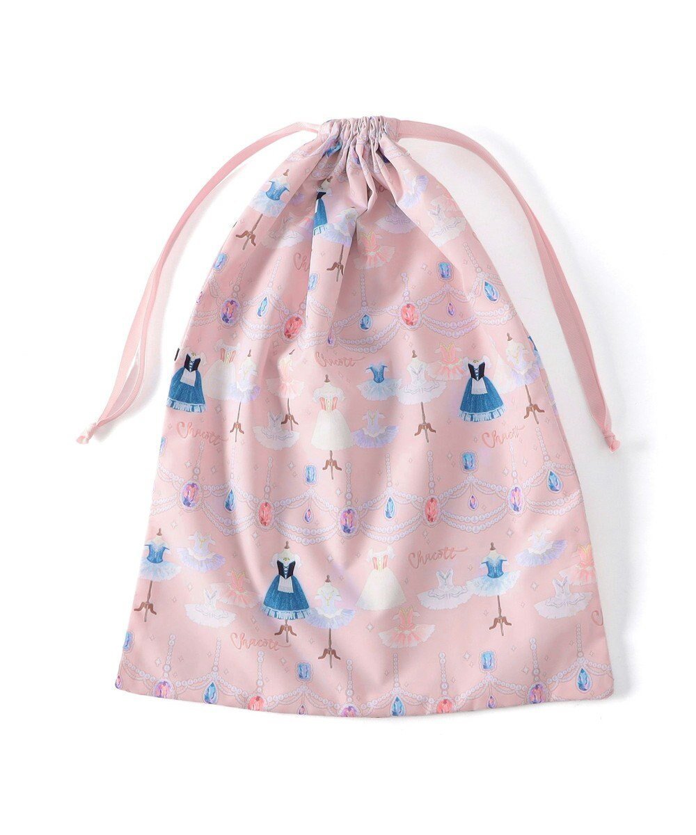 【チャコット/Chacott / KIDS】のジュエルチュチュ巾着L インテリア・キッズ・メンズ・レディースファッション・服の通販 founy(ファニー) 　ファッション　Fashion　キッズファッション　Fashion for Kids　おすすめ　Recommended / Our Picks　バレエ　Ballet, Ballet Style　パール　Pearl, Pearl Accent　メッシュ　Mesh, Net Fabric　巾着　Drawstring Bag, Kinchaku　旅行　Travel　ロイヤルピンク|ID: prp329100004709493 ipo3291000000034209962