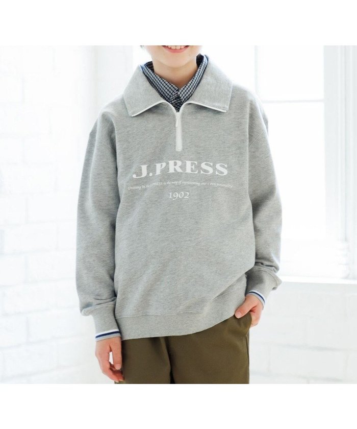 【ジェイ プレス/J.PRESS / KIDS】の【100-130cm】ミニ裏毛 ハーフジップ トレーナー インテリア・キッズ・メンズ・レディースファッション・服の通販 founy(ファニー) https://founy.com/ ファッション Fashion キッズファッション Fashion for Kids トップス・カットソー Cut & Sew Tops カットソー Cut and Sewn Top シンプル Simple, Minimal スウェット / スエット Sweatshirt, Sweatwear スポーツ Sports, Activewear スマホ Smartphone, Mobile Device トレンド Trend, Trending Now トレーナー Sweatshirt, Trainer 定番 Standard, Basic Item 人気 Popular, Best Seller 長袖 Long Sleeve, Full Sleeve プリント Print, Printed Pattern 防寒 Cold Protection, Winter-Ready リラックス Relax, Relaxed Fit 楽ちん Easy Fit, Comfortable A/W・秋冬 Autumn/Winter 冬 Winter / This Winter おすすめ Recommended / Our Picks 2025年 2025 2025-2026秋冬・A/W Autumn/Winter 2025–26 AW25–26 |ID: prp329100004709509 ipo3291000000034017618