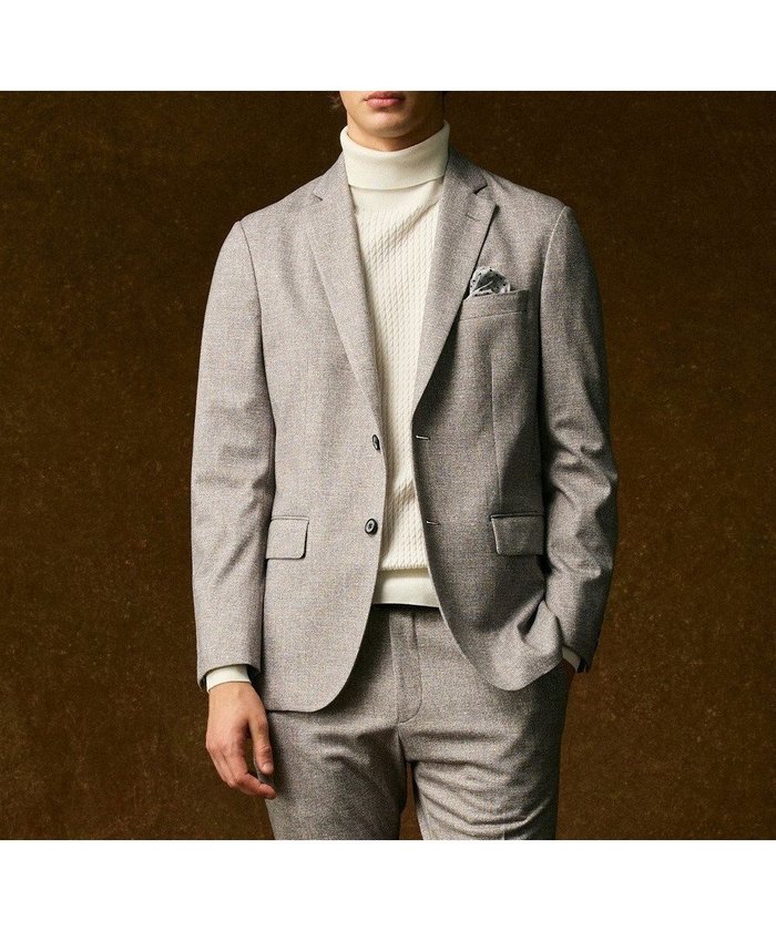 【ジョセフ アブード/JOSEPH ABBOUD / MEN】の【ストレッチ/保温性/伸縮回復性】フランネルジャージージャケット インテリア・キッズ・メンズ・レディースファッション・服の通販 founy(ファニー) https://founy.com/ ファッション Fashion メンズファッション Fashion for Men アウター Men's Coats Outerwear テーラードジャケット Tailored Jackets & Blazers シンプル Simple, Minimal ジャケット Jacket, Outerwear ストレッチ Stretch, Stretchy Fabric プリント Print, Printed Pattern ポケット Pocket, Pocket Detail A/W・秋冬 Autumn/Winter 新作・新入荷 New Arrivals / New In おすすめ Recommended / Our Picks エレガント 上品 Elegant |ID: prp329100004709518 ipo3291000000034017655