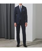 【五大陸/gotairiku / MEN】の横に伸びる【TasmaniaWool/タマニアウール】ストレッチ スーツ__ネイビー格子柄 ネイビー格子地柄|ID: prp329100004709527 ipo3291000000034059453