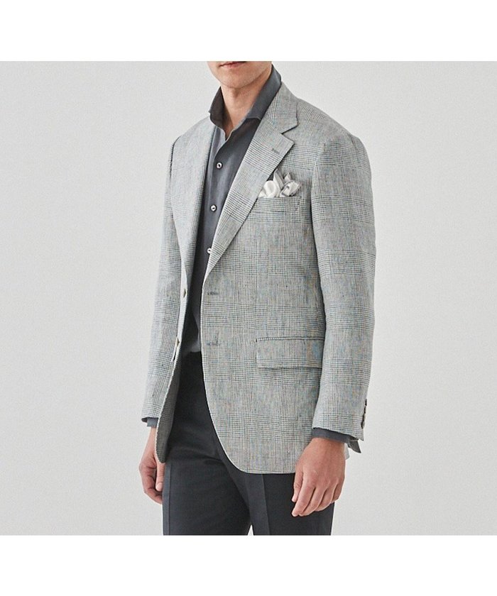 【五大陸/gotairiku / MEN】の【Ermenegild Zegna/ゼニア】SUMMER VIBES ジャケット インテリア・キッズ・メンズ・レディースファッション・服の通販 founy(ファニー) https://founy.com/ ファッション Fashion メンズファッション Fashion for Men アウター Men's Coats Outerwear テーラードジャケット Tailored Jackets & Blazers イタリア Italy シェイプ Shape, Slim Fit ジャケット Jacket, Outerwear チェック Check, Plaid, Tartan リネン Linen, Linen Fabric レギュラー Regular, Standard Fit 夏 Summer 定番 Standard, Basic Item 春 Spring S/S・春夏 SS, Spring/Summer, Warm Season |ID: prp329100004709551 ipo3291000000034017812