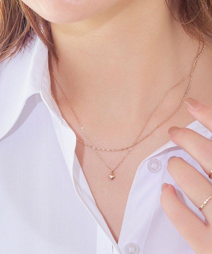 【フィービィー/phoebe】の【金属アレルギー対応】2setスウィートハートネックレス シャンパンゴールド インテリア・キッズ・メンズ・レディースファッション・服の通販 founy(ファニー) https://founy.com/ ファッション Fashion レディースファッション Fashion for Women ジュエリー Jewelry ネックレス Necklaces & Pendants おすすめ Recommended / Our Picks アクセサリー Fashion Accessories ギフト プレゼント Gift / Present デコルテ Décolleté, Neckline ネックレス Necklace, Pendant Necklace フォルム Silhouette, Form モチーフ Motif, Design Theme 定番 Standard, Basic Item |ID: prp329100004709558 ipo3291000000034757611