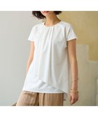 【自由区/JIYU-KU】の【洗える・XSサイズあり】ハイツイストポンチフロントタック カットソー アイボリー系|ID: prp329100004709603 ipo3291000000034305036