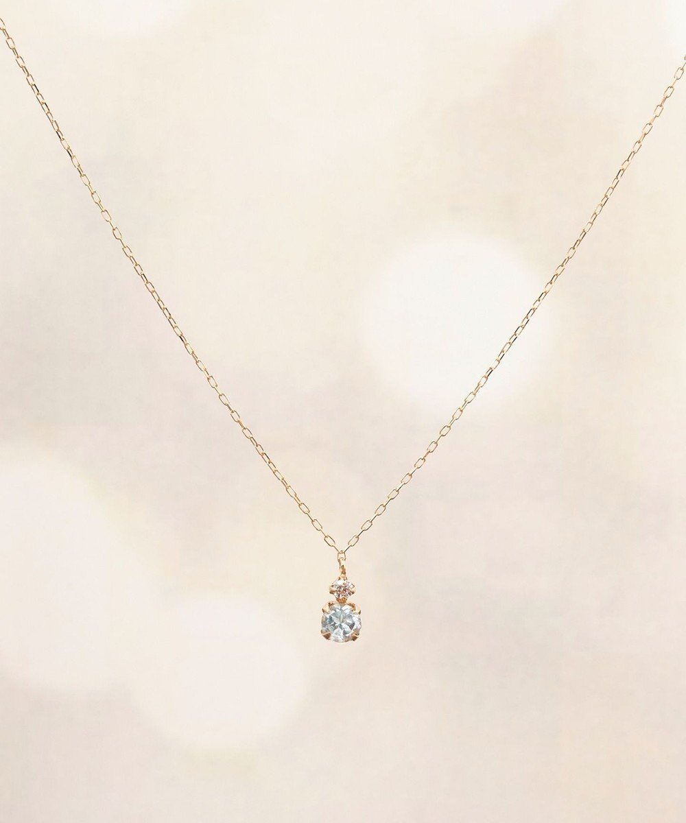 【フィービィー/phoebe】の【K10】ジュエルラックネックレス アクアマリン/3月誕生石/天然石/全長 40cm/BOX&ショッパーつき インテリア・キッズ・メンズ・レディースファッション・服の通販 founy(ファニー) 　ファッション　Fashion　レディースファッション　Fashion for Women　ジュエリー　Jewelry　ネックレス　Necklaces & Pendants　アクセサリー　Fashion Accessories　コレクション　Collection, Seasonal Line　ジュエリー　Jewelry, Accessories　ジュエル　Jewel, Gemstone　ストーン　Stone, Gem-Like　ターコイズ　Turquoise, Blue-Green　ネックレス　Necklace, Pendant Necklace　パール　Pearl, Pearl Accent　ビジュー　Bijou, Jewel-like Accent　モチーフ　Motif, Design Theme　ゴールド|ID: prp329100004710770 ipo3291000000034028305