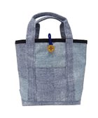 【プラスリング/+RING】の傘生地を使用した撥水ミニトートバッグ S BLU SR241 青|ID: prp329100004710797 ipo3291000000034265277