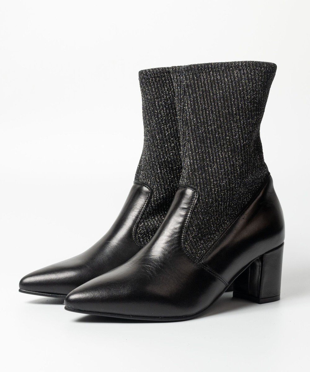 【ボントレ/BONTRE】の「BONTRE/ボントレ」ニットストレッチブーツ/BONTRE97351 インテリア・キッズ・メンズ・レディースファッション・服の通販 founy(ファニー) 　ファッション　Fashion　レディースファッション　Fashion for Women　クール　Cool, Chic　コンビ　Combo, Combination Style　トレンド　Trend, Trending Now　人気　Popular, Best Seller　A/W・秋冬　Autumn/Winter　ブラック/シルバー|ID: prp329100004710803 ipo3291000000034028386