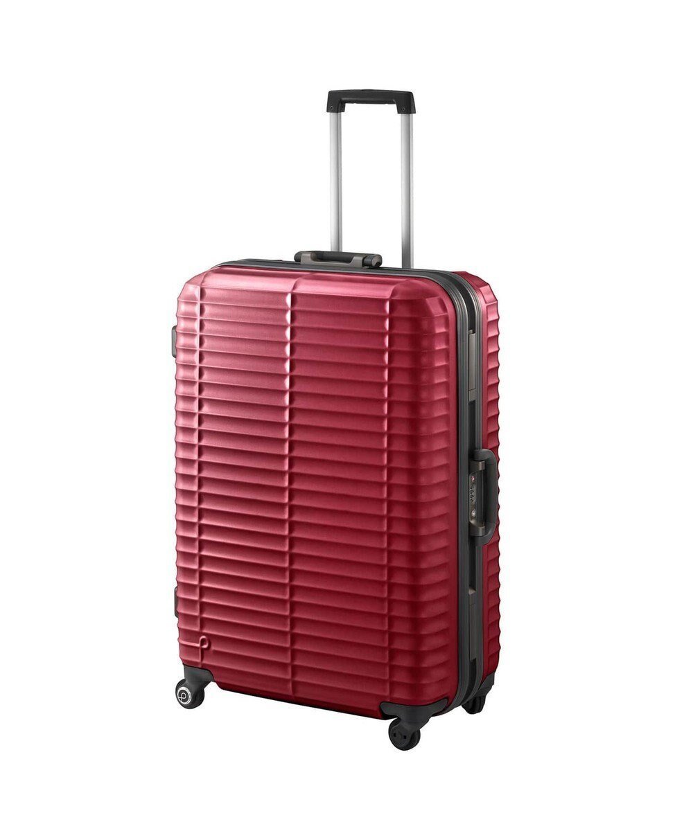【エースバッグズアンドラゲッジ/ACE BAGS & LUGGAGE】のProteca ストラタム フレームタイプ 80L 1週間程度の旅行に 00853 プロテカ インテリア・キッズ・メンズ・レディースファッション・服の通販 founy(ファニー) 　ファッション　Fashion　レディースファッション　Fashion for Women　スーツ　Business Suits & Workwear　人気　Popular, Best Seller　フレーム　Frame, Outline　日本製　Made In Japan　旅行　Travel　スーツケース キャリーケース　Suitcase / Carry Case　レッド|ID: prp329100004710804 ipo3291000000034028390