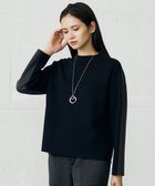 【自由区/JIYU-KU】の【セットアップ対応・洗える】ウールミラノボトルネック ニット ネイビー×チャコール|ID: prp329100004710814 ipo3291000000034028422