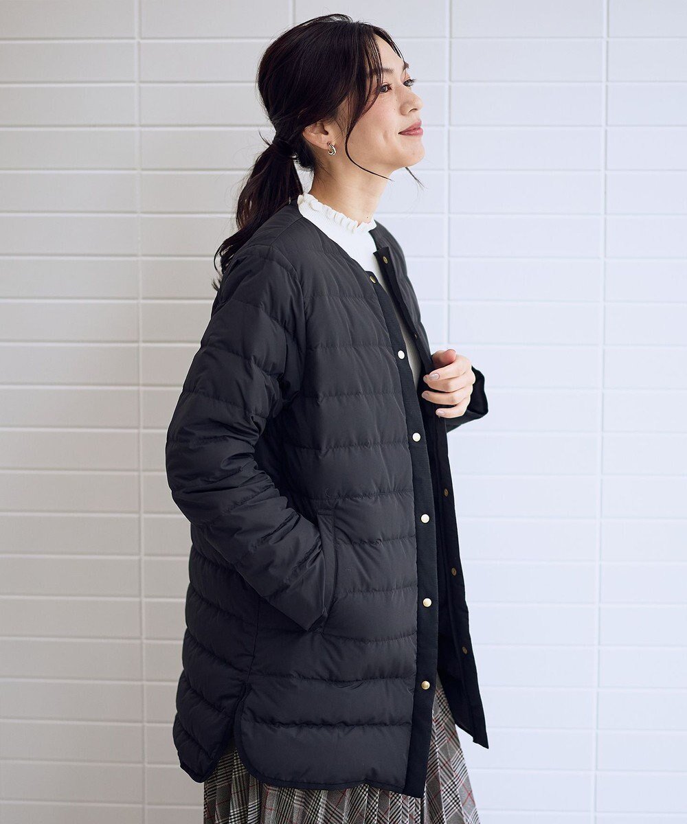 【エニー/ANY】のフレンチダウンロングコート インテリア・キッズ・メンズ・レディースファッション・服の通販 founy(ファニー) ファッション Fashion レディースファッション Fashion for Women アウター Coat / Outerwear Collection コート・ロングコート・ピーコート Long Coats, Peacoats & More レディースジャケット・軽アウター Jackets 洗える Machine Washable 軽量 Lightweight, Ultra Light シンプル Simple, Minimal ジャケット Jacket, Outerwear ダウン Down, Puffer バランス Balance, Style Balance ライナー Liner, Inner Layer ロング Long, Long-Length A/W・秋冬 Autumn/Winter おすすめ Recommended / Our Picks ブラック|ID: prp329100004710815 ipo3291000000034235719