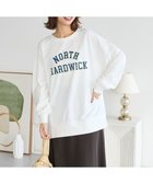 【グリーンパークス/Green Parks】のカレッジロゴ裏毛チュニック Off White|ID: prp329100004710823 ipo3291000000034028456