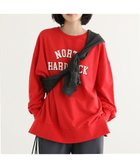 【グリーンパークス/Green Parks】のカレッジロゴ裏毛チュニック Red|ID: prp329100004710823 ipo3291000000035648625