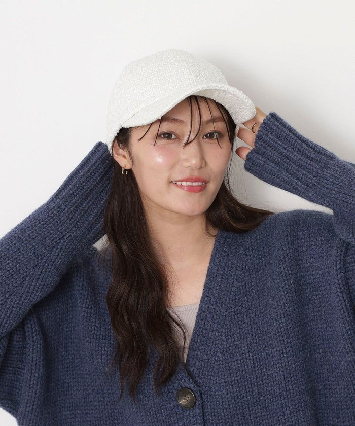 【ムーンバット/MOONBAT】のPAUL JOE ACCESSOIRES(ポール ジョー)ツイード キャップ 帽子 ネコチャーム付 UVカット インテリア・キッズ・メンズ・レディースファッション・服の通販 founy(ファニー) https://founy.com/ ファッション Fashion レディースファッション Fashion for Women キャップ&ハット Hats & Caps エレガント 上品 Elegant キャップ Cap, Baseball Cap シンプル Simple, Minimal チャーム Charm, Pendant ツイード Twill, Twill Weave トレンド Trend, Trending Now ネコ Cat, Feline Motif 帽子 Hat, Headwear メタル Metal, Metal Parts モノトーン Monotone, Black and White |ID: prp329100004710833 ipo3291000000034028497