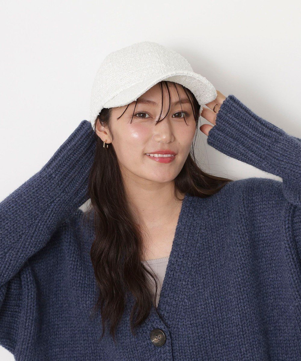 【ムーンバット/MOONBAT】のPAUL JOE ACCESSOIRES(ポール ジョー)ツイード キャップ 帽子 ネコチャーム付 UVカット 人気、トレンドファッション・服の通販 founy(ファニー) 　ファッション　Fashion　レディースファッション　Fashion for Women　キャップ&ハット　Hats & Caps　エレガント 上品　Elegant　キャップ　Cap, Baseball Cap　シンプル　Simple, Minimal　チャーム　Charm, Pendant　ツイード　Twill, Twill Weave　トレンド　Trend, Trending Now　ネコ　Cat, Feline Motif　帽子　Hat, Headwear　メタル　Metal, Metal Parts　モノトーン　Monotone, Black and White　 other-1|ID: prp329100004710833 ipo3291000000034028497