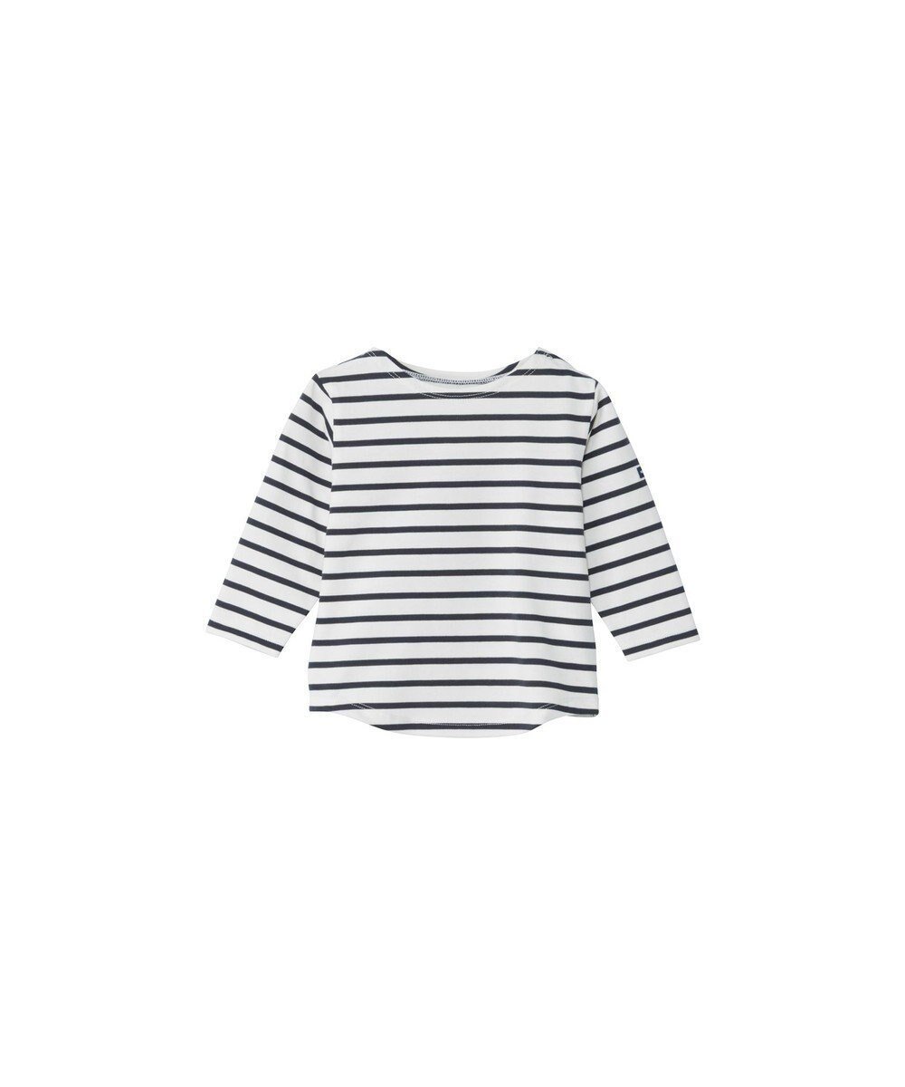 【ヘリーハンセン/HELLY HANSEN / KIDS】の【ベビー・吸汗速乾・UVカット・抗菌防臭・ECO素材・記名ラベル付】ロングスリーブマリンボーダーティー 人気、トレンドファッション・服の通販 founy(ファニー) 　ファッション　Fashion　キッズファッション　Fashion for Kids　トップス・カットソー　Cut & Sew Tops　カットソー　Cut and Sewn Top　抗菌　Antibacterial, Bacteria-Resistant　定番　Standard, Basic Item　長袖　Long Sleeve, Full Sleeve　バスク　Basque, Basque Style　ベビー　Baby, Babywear　A/W・秋冬　Autumn/Winter　S/S・春夏　SS, Spring/Summer, Warm Season　夏　Summer　 other-1|ID: prp329100004710909 ipo3291000000034028828