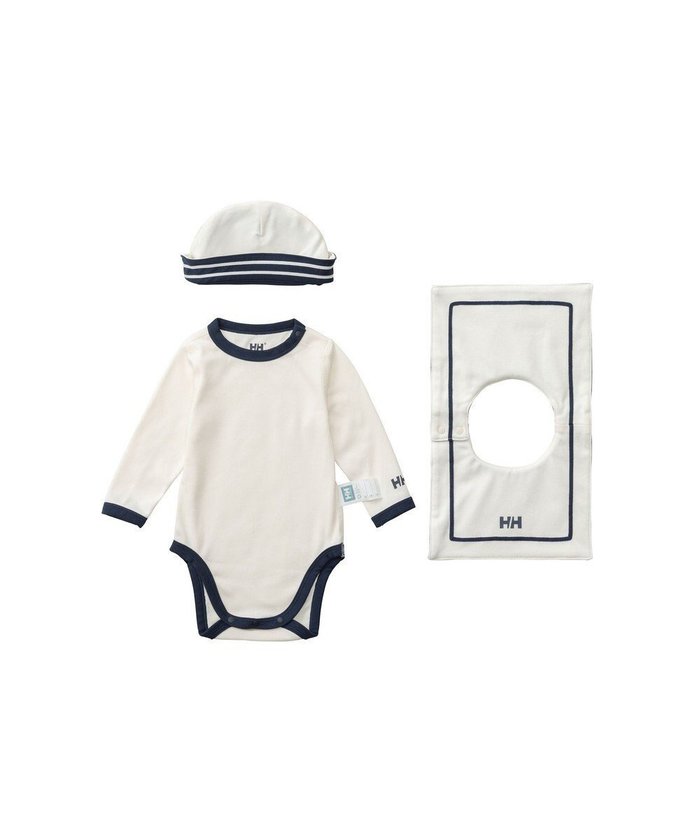 【ヘリーハンセン/HELLY HANSEN / KIDS】の【べビー・抗菌防臭・記名ラベル付・ECO素材】マイファーストHH ロングスリーブマリンロンパースセット インテリア・キッズ・メンズ・レディースファッション・服の通販 founy(ファニー) https://founy.com/ ファッション Fashion キッズファッション Fashion for Kids キャップ Cap, Baseball Cap コーティング Coating, Coated Finish 抗菌 Antibacterial, Bacteria-Resistant ストレッチ Stretch, Stretchy Fabric なめらか Smooth, Silky Texture ベビー Baby, Babywear リバーシブル Reversible, Two-Sided ロンパース Romper, Jumpsuit A/W・秋冬 Autumn/Winter S/S・春夏 SS, Spring/Summer, Warm Season 夏 Summer |ID: prp329100004710912 ipo3291000000034028837