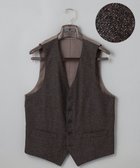 【五大陸/gotairiku / MEN】の3ピースセットアップ対応【あたたかい】RENEWOOL ウールベスト ダークブラウン系8|ID: prp329100004710921 ipo3291000000034515274