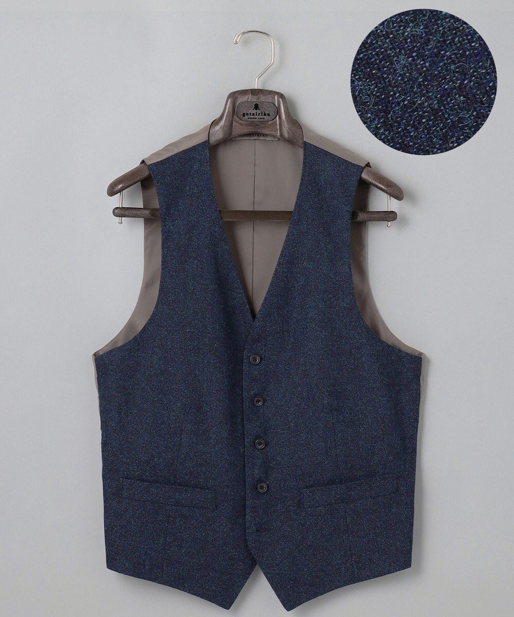 【五大陸/gotairiku / MEN】の3ピースセットアップ対応【あたたかい】RENEWOOL ウールベスト インテリア・キッズ・メンズ・レディースファッション・服の通販 founy(ファニー) ファッション Fashion メンズファッション Fashion for Men トップス・カットソー Cut & Sew Tops ベスト・ジレ Vests & Gilets セットアップ Matching Sets カジュアル・重ね着トップス Casual Tops, Layered Tops, Fashion Tops セットアップ Set-Up, Coordinated Outfit ベスト Vest, Waistcoat A/W・秋冬 Autumn/Winter ネイビー系8|ID: prp329100004710921 ipo3291000000034515275