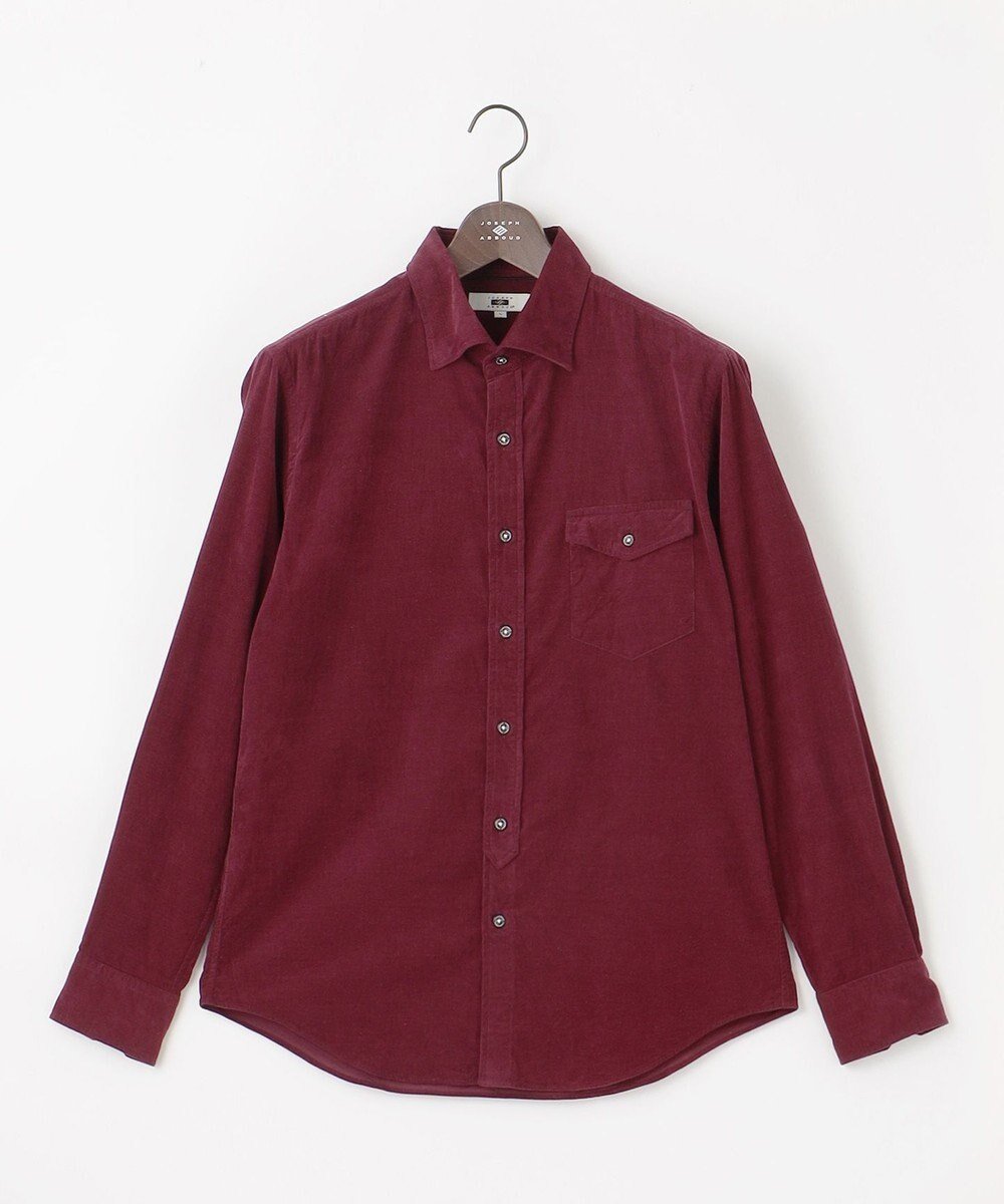 【ジョセフ アブード/JOSEPH ABBOUD / MEN】の【ストレッチ】コーデュロイ シャツ インテリア・キッズ・メンズ・レディースファッション・服の通販 founy(ファニー) 　ファッション　Fashion　メンズファッション　Fashion for Men　トップス・カットソー　Cut & Sew Tops　メンズシャツ　Shirts　インナー　Innerwear　カーディガン　Cardigan, Knitwear　コーデュロイ　Corduroy, Cord Fabric　ジャケット　Jacket, Outerwear　ストレッチ　Stretch, Stretchy Fabric　デニム　Denim, Jeans Material　バランス　Balance, Style Balance　ポケット　Pocket, Pocket Detail　A/W・秋冬　Autumn/Winter　おすすめ　Recommended / Our Picks　エレガント 上品　Elegant　ワイン系|ID: prp329100004710924 ipo3291000000034242993