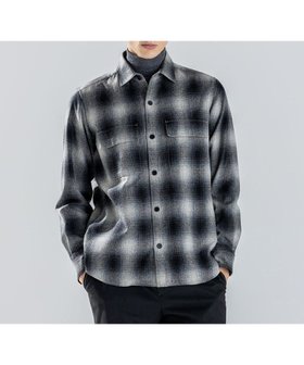 【ジョゼフ オム/JOSEPH HOMME / MEN】の【新素材】フェードフラノチェック / シャツブルゾン 人気、トレンドファッション・服の通販 founy(ファニー) ファッション Fashion メンズファッション Fashion for Men トップス・カットソー Cut & Sew Tops メンズシャツ Shirts インナー Innerwear カフス Cuff Design フラップ Flap, Flap Pocket フロント Front, Front Design ブルゾン Blouson, Bomber Jacket ポケット Pocket, Pocket Detail 冬 Winter / This Winter A/W・秋冬 Autumn/Winter |ID:prp329100004710926